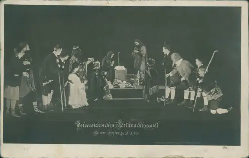 Ansichtskarte Wien Österreichisches Weihnachtsspiel Sofiensaal Fotokunst 1929