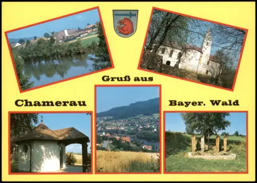 Ansichtskarte Chamerau Gruß aus Chamerau Mehrbildkarte Ortsansichten 1980