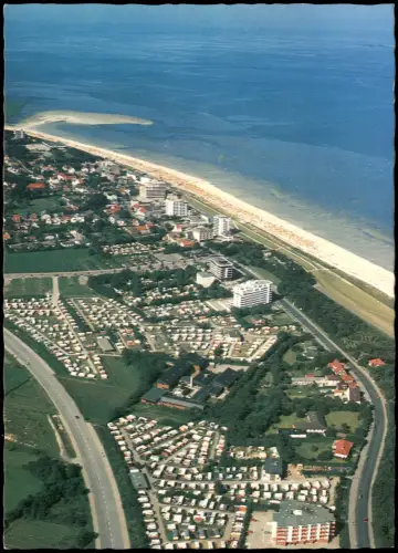 Duhnen-Cuxhaven Luftaufnahme von Osten Nordseeheilbad Cuxhaven-Duhnen 1981