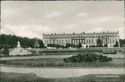 Ansichtskarte Chiemsee Herrenchiemsee Fotokarte 1955