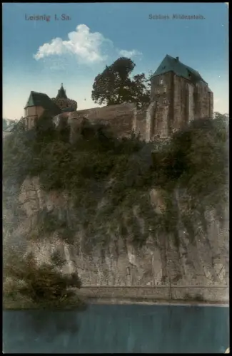 Ansichtskarte Leisnig Partie Schloss Mildenstein 1912