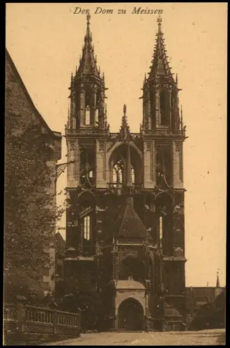 Ansichtskarte Meißen Dom Eingang 1912