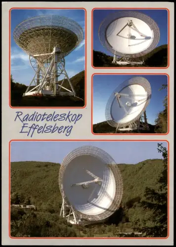 Effelsberg Münstereifel RADIOTELESKOP Effelsberg  Radioastronomie Mehrbild 1985