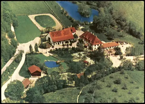 Eigeltingen Luftaufnahme Hotel Restaurant Café Zur Lochmühle 1970
