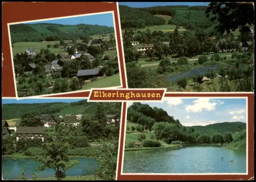 Elkeringhausen-Winterberg Mehrbildkarte mit 4 Panorama-Ansichten 1975