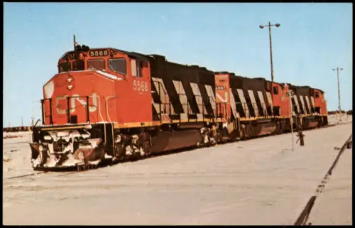 Ansichtskarte  Eisenbahn Zug Lokomotive CANADIAN NATIONAL 5568 Train 1971
