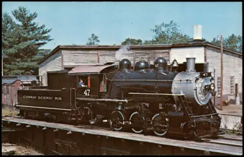 Ansichtskarte  Eisenbahn Zug Lokomotive CONWAY SCENIC R.R 47 1971