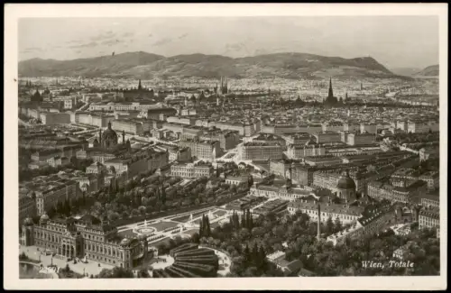 Ansichtskarte Wien Panorama-Ansicht Totale 1930