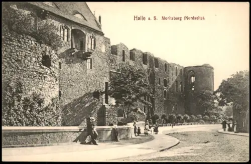 Ansichtskarte Halle (Saale) Moritzburg (Nordseite) 1910