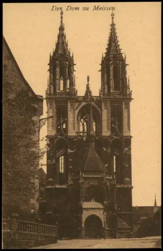 Ansichtskarte Meißen Dom Eingang 1912