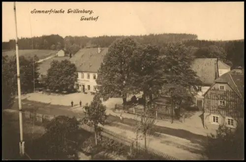 Ansichtskarte Grillenburg-Tharandt Gasthof 1911