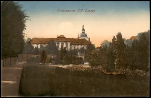 Postcard Osek Ossegg Cisterzienser Stift 1912