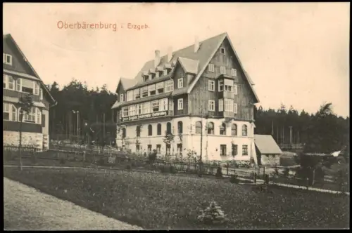 Oberbärenburg-Altenberg (Erzgebirge) Berghotel Friedrichshöhe 1911