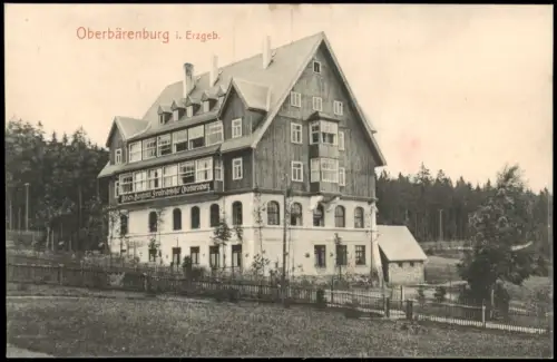 Oberbärenburg-Altenberg (Erzgebirge) Berghotel Friedrichshöhe 1911