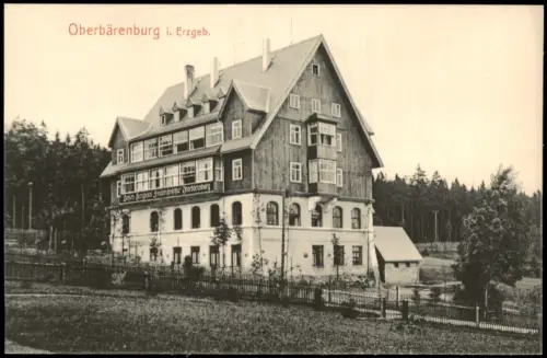 Oberbärenburg-Altenberg (Erzgebirge) Berghotel Friedrichshöhe 1911