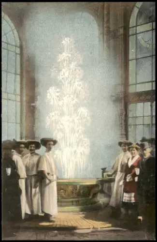 Postcard Karlsbad Karlovy Vary Am Sprudel während der Trinkzeit 1912
