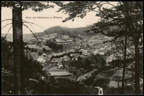 Postcard Niklasberg Mikulov v Krušných horách Panorama-Ansicht 1920