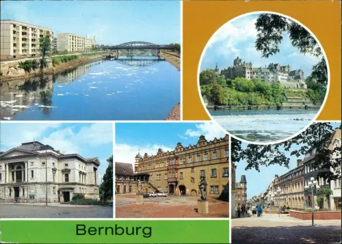 Bernburg (Saale) Saalepartie,  "Langes Haus" im Schlosshof, /1988
