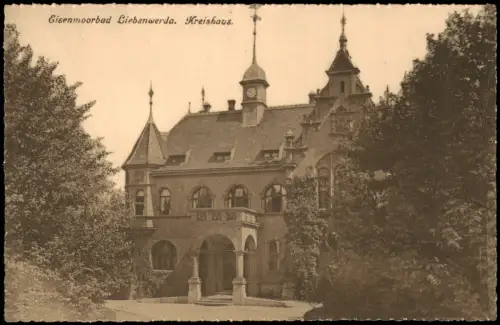 Ansichtskarte Bad Liebenwerda Kreishaus (Eisenmoorbad) 1913