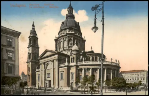 Postcard Budapest St.-Stephans-Basilika 1910