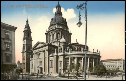 Postcard Budapest St.-Stephans-Basilika 1910