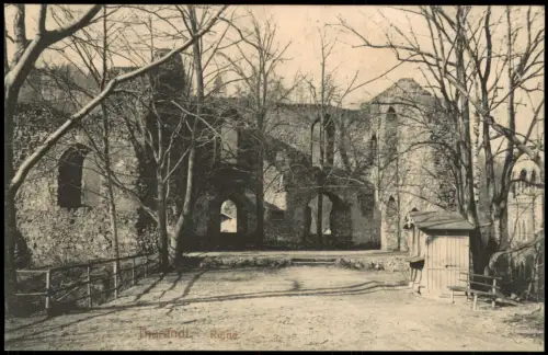 Ansichtskarte Tharandt Burgruine 1912