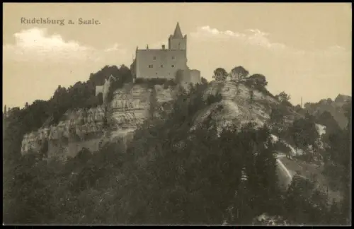 Ansichtskarte Saaleck-Bad Kösen Rudelsburg 1912
