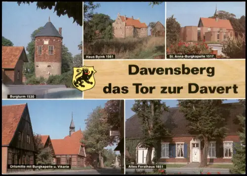 Davensberg-Ascheberg (Westfalen) MB mit ltes Forsthaus Burgkapelle  1983