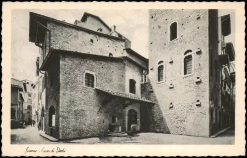 Cartolina Florenz Firenze Casa di Dante 1910
