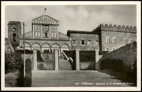 Cartolina Florenz Firenze Basilica di S. Miniato al Monte 1940