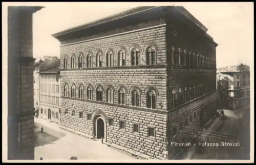 Cartolina Florenz Firenze Firenze Palazzo Strozzi 1920