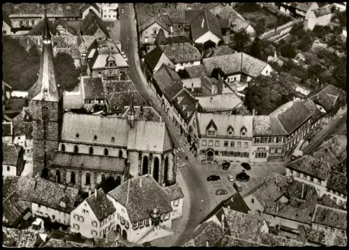 Deidesheim Luftbild Marktplatz Gebiet v. Flugzeug aus, Deidesheimer  1960