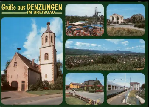 Ansichtskarte Denzlingen Mehrbildkarte mit 6 Ortsansichten 1975