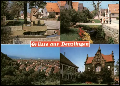 Ansichtskarte Denzlingen Mehrbildkarte mit 4 Ortsansichten 1980