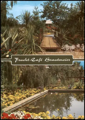 Delbrück Frucht-Café Brautmeier Vogelpark u. Minigolf-Anlage (2-Bild-AK) 1970