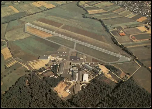 Ansichtskarte Egelsbach Luftbild Luftaufnahme vom Flugplatz 1970