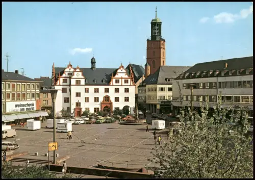 Ansichtskarte Darmstadt Marktplatz Weinschenk am Markt 1974