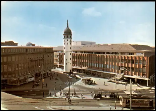 Ansichtskarte Darmstadt Partie am weißen Turm 1972