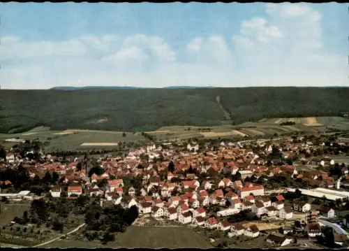 Beerfelden (Odenwald) Luftbild Luftaufnahme Totale v. Flugzeug aus 1965