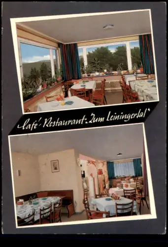 Ansichtskarte Camberg (Taunus) 2 Bild ZUM LEINERTAL CAFE RESTAURANT 1975