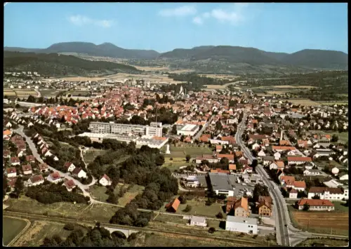 Ansichtskarte Mössingen Luftbild Luftaufnahme Totale vom Flugzeug aus 1980