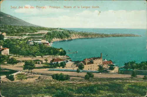 Postcard Türkei  Prinkipo. Nizam et la Langue Büyükada 1912  b. Istanbul