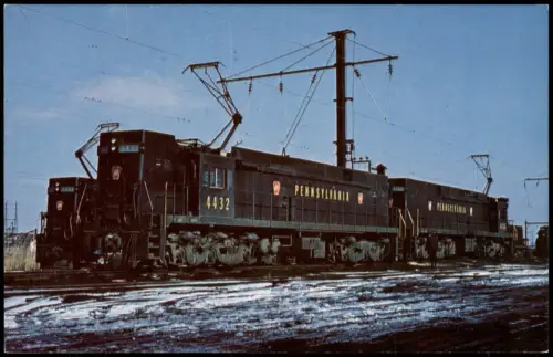Ansichtskarte  Pennsylvania Railroad Elektrolokomotive 4432 1966