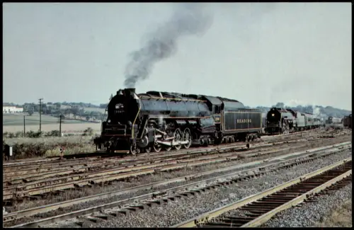 Ansichtskarte  Dampflokomotive Reading 2100, Harrisburg PA 1961