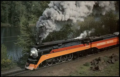 Canby Dampflokomotive Southern Pacific 4449 'Daylight' mit Sonderzug 1981