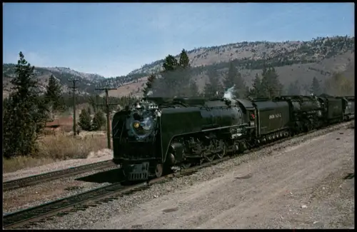 Donner (Kalifornien) Dampflokomotiven Union Pacific 8444  Challenger 3985 1981
