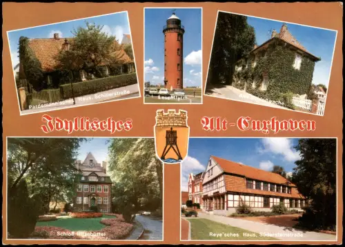 Cuxhaven Mehrbild  Leuchtturm Rizebüttel Reye'sches Haus, Südersteinstraße 1970