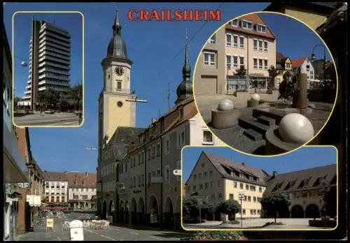 Ansichtskarte Crailsheim Stadtansicht Mehrbild 2000