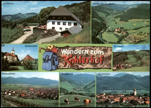 Ehrenkirchen Mehrbildkarte Berggaststätte Kohlerhof Inh. Herbert Steck 1980/0000