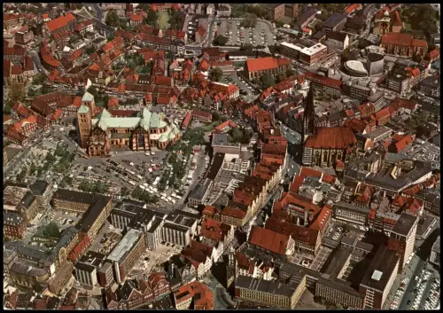 Ansichtskarte Münster (Westfalen) Luftbild aus großer Höhe 1978